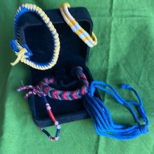 Cotton woven bracelets. LIKE NEW